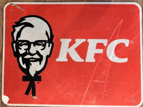 Kfc freeway sign - sign, 18”x24”