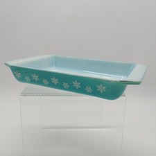 Pyrex snowflake turquoise - pyrex,