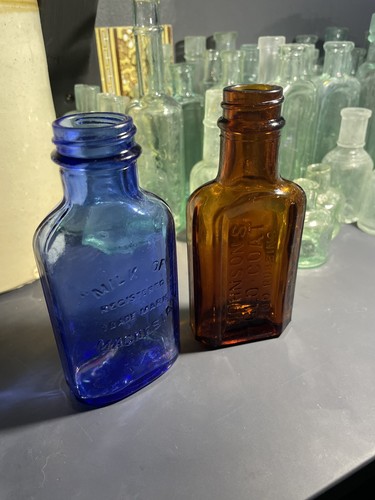 Vintage cobalt blue milk - vintage,