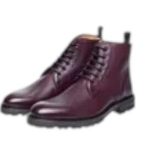 John white mason brown leather - white,