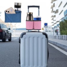 Portable Drink Carrier Travel Cup Holder for Luggage Handle Suitcase Cup Holder