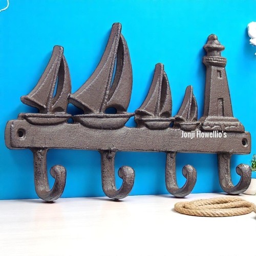 Cast iron key hooks - key,