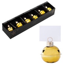 Christmas 6 x Metal Bauble
