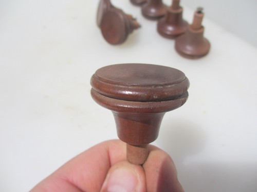 Vintage wooden dresser knobs - vintage,