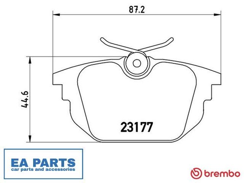 Brake pad set disc - disc,