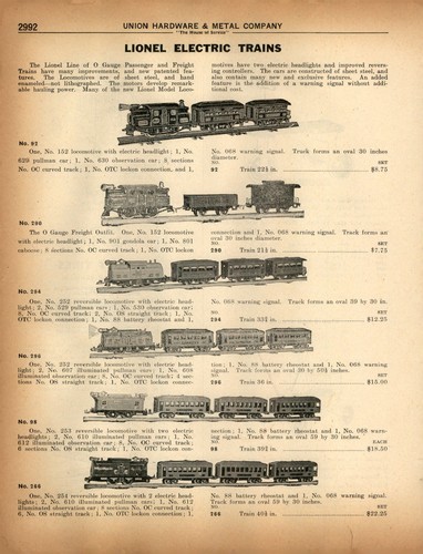 1926 paper lionel toy - pg,