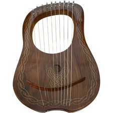 Wooden celtic lyre harp - wooden,