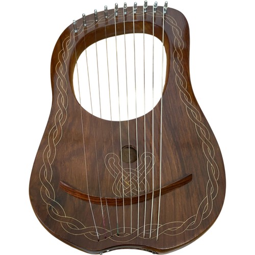 Wooden celtic lyre harp - celtic,