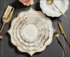 Luxury white and - and, gold