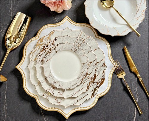 Luxury white and gold piece - luxury,