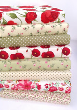 8 X COTTON PATCHWORK FABRIC
