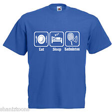 Badminton Adults Mens T Shirt 12 Colours Size S - 3XL
