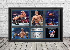 Cody Rhodes WWE Signed Photo Print Autographed Poster Wrestling Memorabilia
