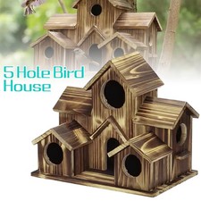5 Hole Bird House for Outside