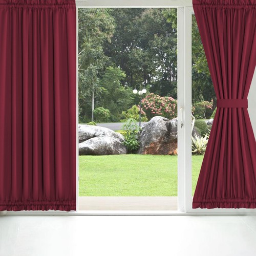Panel french door curtains - french,