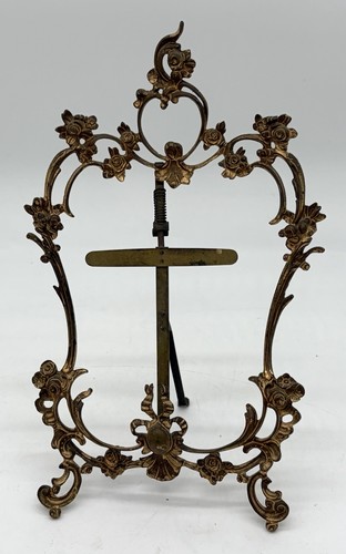 Antique victorian brass easel - antique,
