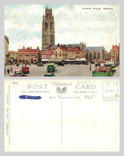 Vintage postcard market - vintage,