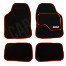 Black carpet floor mats - black,