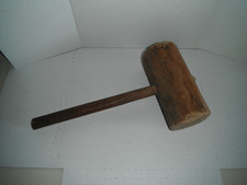 homemade antique wooden mallet