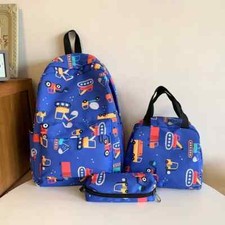 3pcs Boys Girls Backpack Lunch