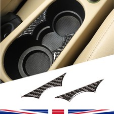Carbon Fiber Cup Holder Decorative Sticker For Land Rover Freelander 2 2007-2012