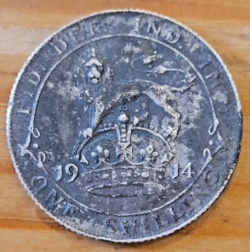 1914 george one - v, shilling