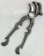 Antique silver plated parrot - antique,