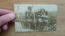 WW1 DAMAGED ORIGINAL RNAS UNIT PHOTO 5.5 X 3.5" ON CARD