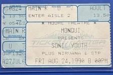 Nirvana Sonic Youth 1990