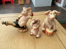 3 Vintage Piggin' Ornaments Here, Happy Birthday & Celebrations #2