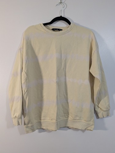 Yellow and white tie dye - yellow,