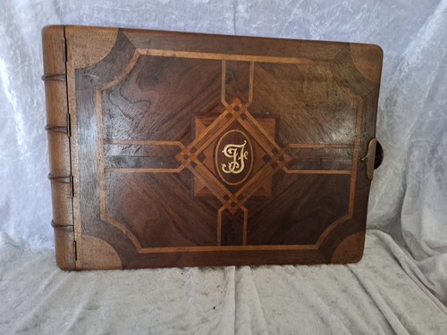Antique wooden photograph - antique,