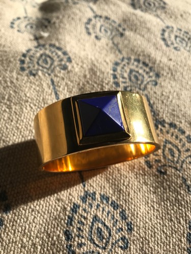 Beautiful mulberry gold bangle - gold,