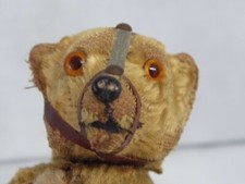 Rare Early Antique German Clockwork Dancing Walking Mohair Bear possibly Schuco