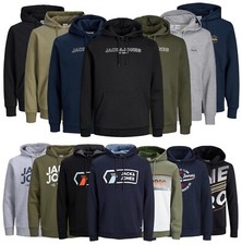Mens Hooded Sweatshirt Jack & Jones Designer Logo Hoody Pullover Top XS-3XL