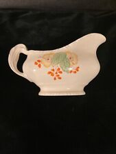 Vintage New Hall HANLEY Diana Shape Gravy Boat  Rich Cream Hand painted flowers