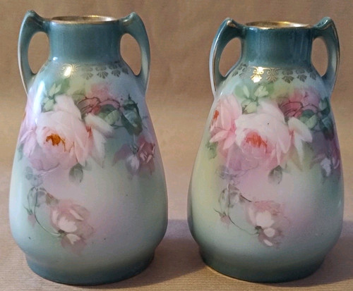 Pair porcelain twin handle - pair,