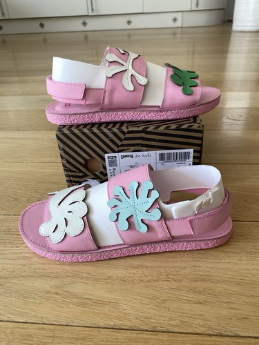 Camper twins pink leather - leather, 2