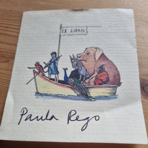 Paula rego signed bookplate - paula,