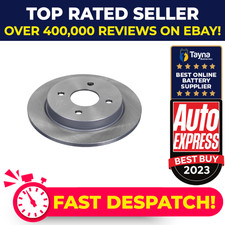 2x Brake Discs Pair Solid Rear