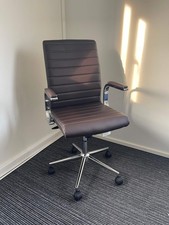 Ezra Medium Back Brown Bonded