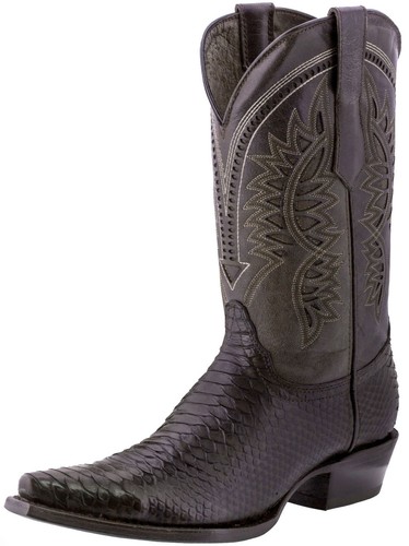 Mens brown cowboy boots snake - mens,