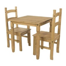 Pine Dining Set Square Table 2