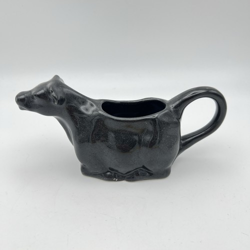 Churchill black cow creamer - black,