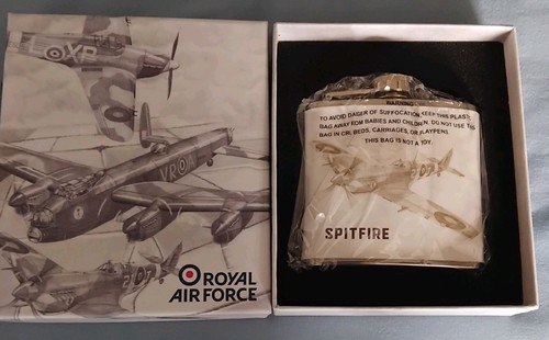 Stainless steel raf hipflask - stainless,