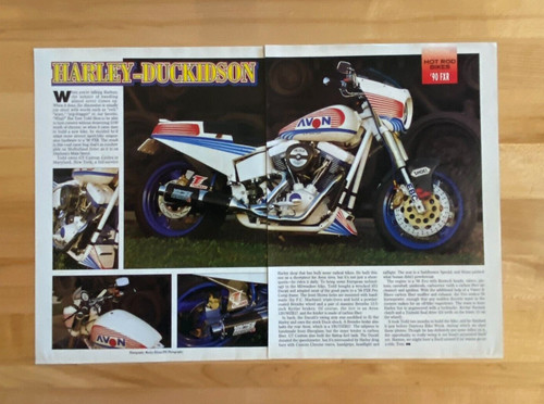 1995 print article 1990 harley - print,