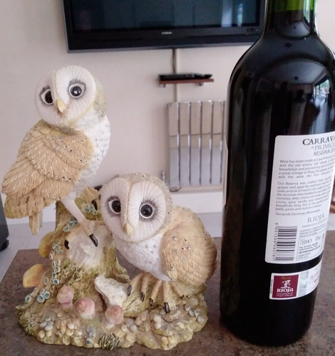 Owl ornaments figurine - , regency