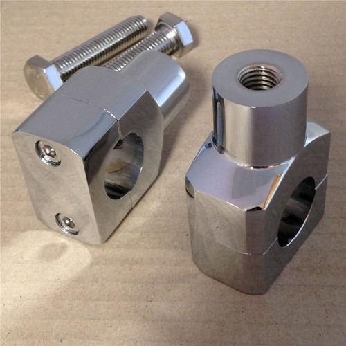 25mm chrome handlebar riser - 25mm,