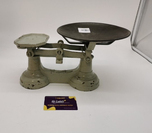 Antique weighing scales with - weighing,