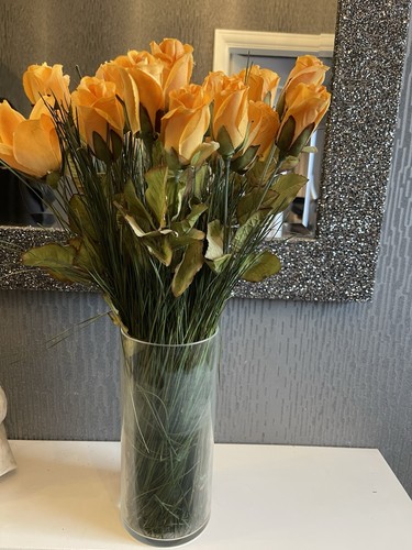 Faux roses vase - in, over